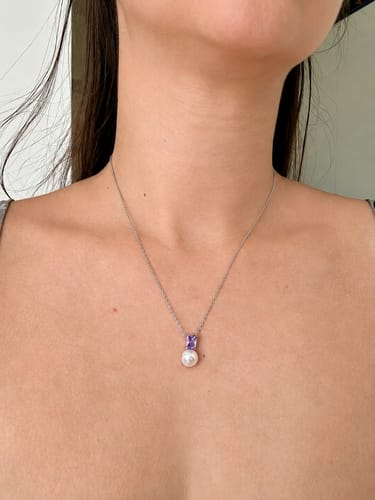 Customer photo review of Perlenkette mit Geburtsstein