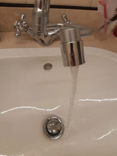 Customer photo review of 1080° Rotatable Faucet Aerator Extension