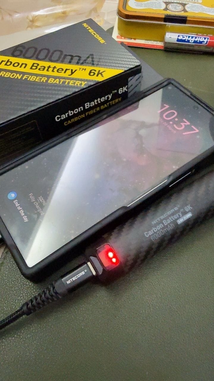 Customer photo review of Carbon Battery 6K (6,000mAh 1A)