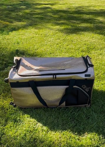 Customer photo review of Glam'r Gear Mobile Changing Station™ Dance Duffel Bag with Built-In uHide® Rack