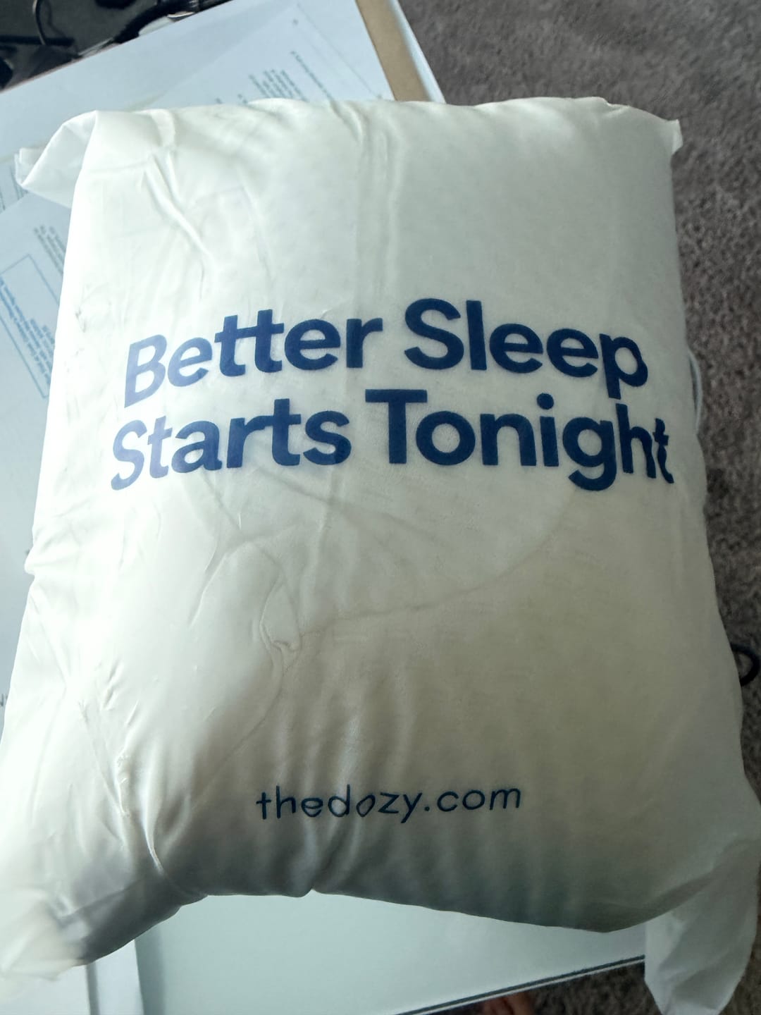 Customer photo review of The Dozy Pillow™