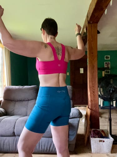 Customer photo review of DAYDREAM Square Neck Sports Bra