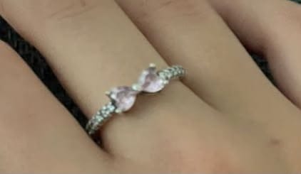 Customer photo review of ANILLO PANDORA LAZO MOÑO ROSA PLATA .925 ACCESORIOS