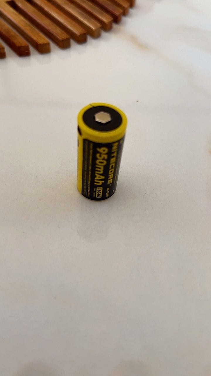 Customer photo review of NL169R (16340 - 950mAh - 2A)