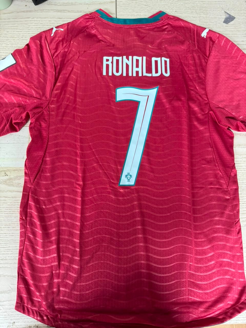Customer photo review of MAGLIA PORTOGALLO HOME 2026/27 PERSONALIZZAZIONE RONALDO