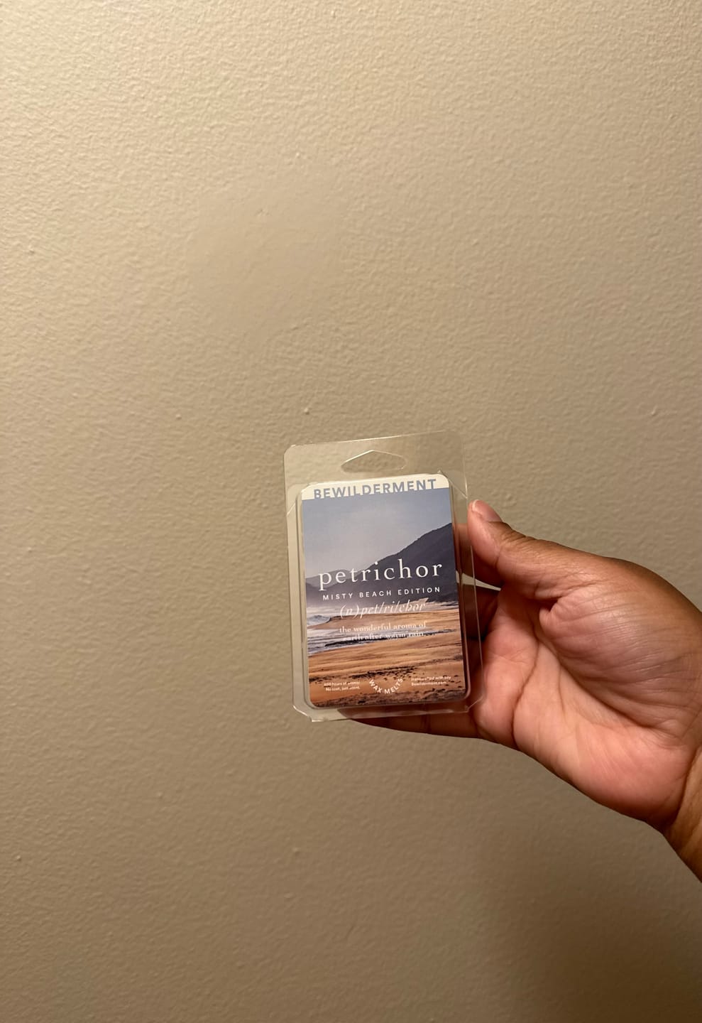 Customer photo review of Petrichor Misty Beach Edition Wax Melts