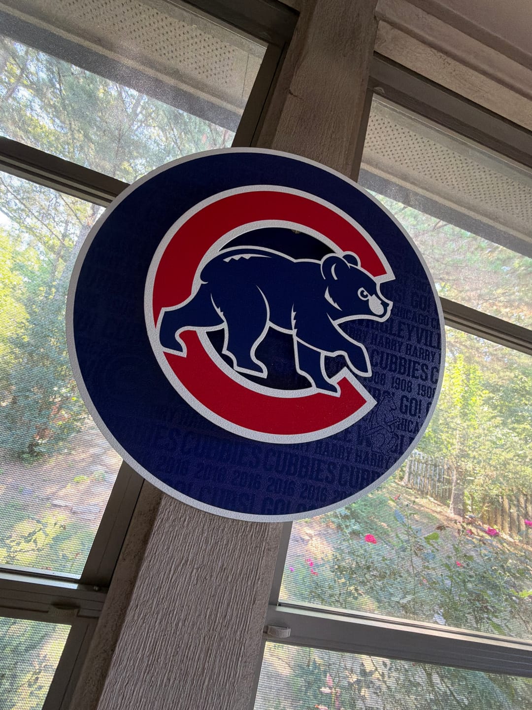 Customer photo review of Chicago Cubs CRAFT SERIES 3D Embossed Metal Wall Art