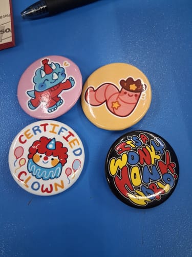 Customer photo review of Mystery Button Packs!