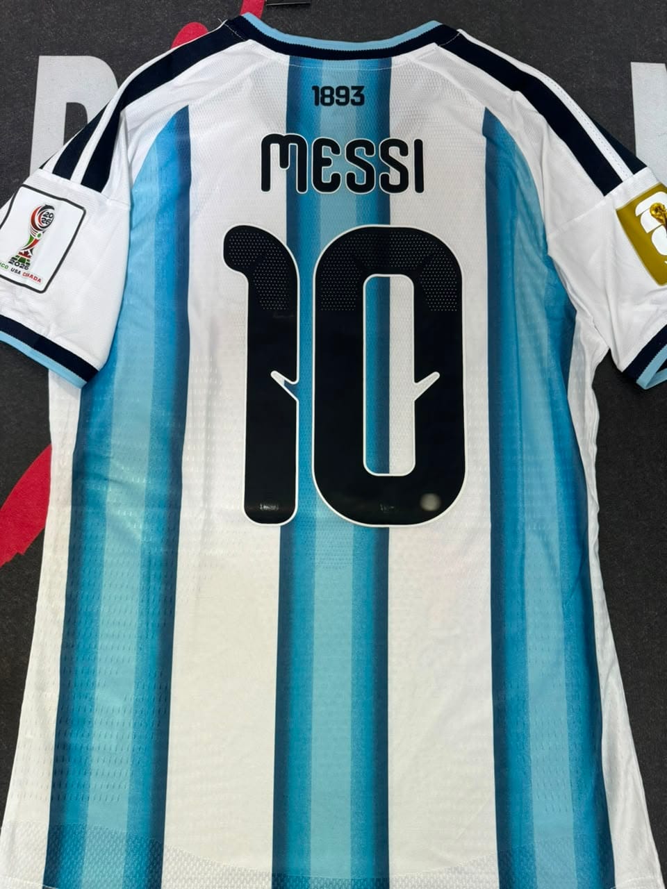 Customer photo review of MAGLIA ARGENTINA HOME 2026/27 PERSONALIZZAZIONE MESSI