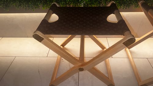 Customer photo review of CUSTOM LV FOLDING CHAIR