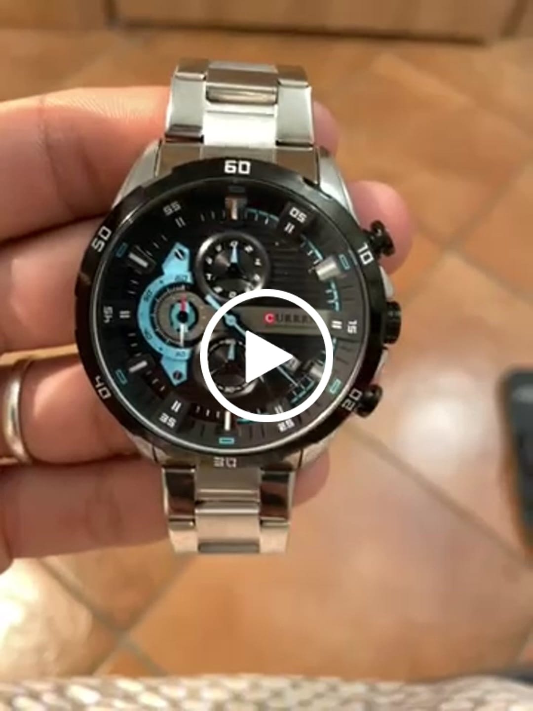 Customer video review of Curren Madrid® orologio uomo acciaio