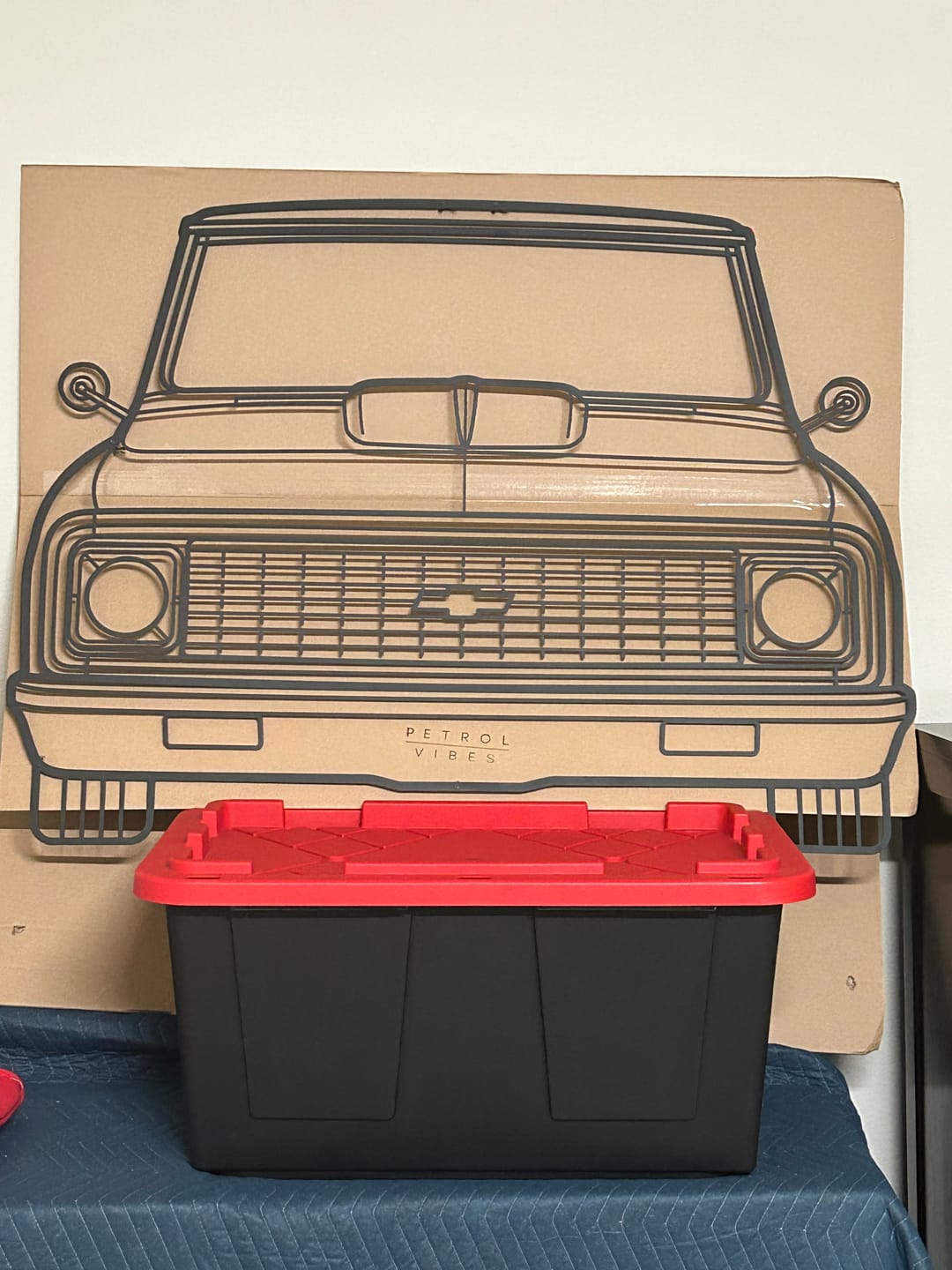 Customer photo review of Your Custom Car Silhouette Metal Wall Art Service