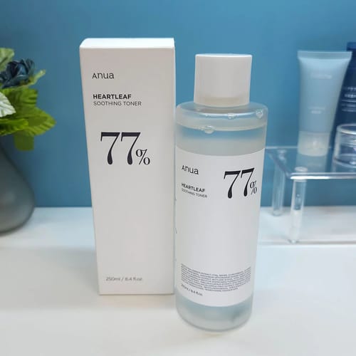 Customer photo review of Anua Heartleaf 77% Soothing Toner – Calming Toner for Sensitive & Reactive Skin 500ml
