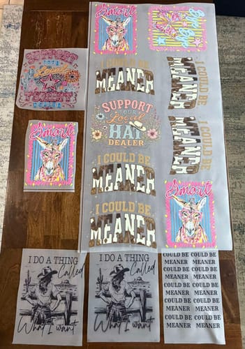 Customer photo review of DTF Transfers Gangsheet Builder