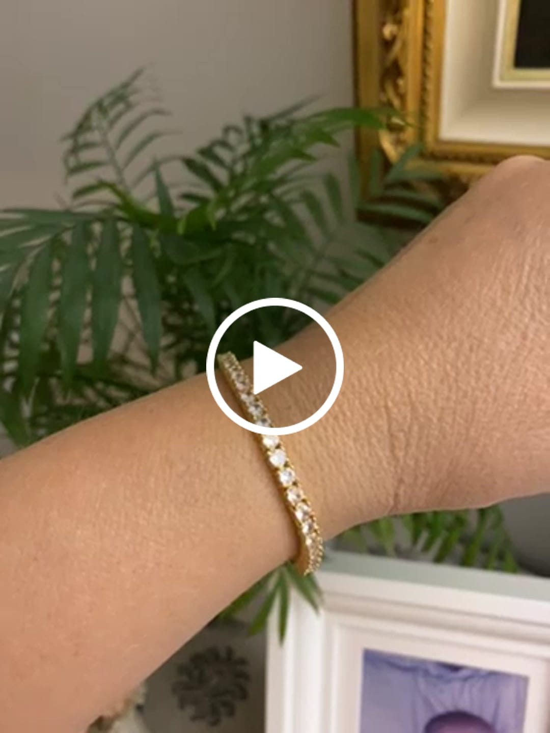 Customer video review of Bracciale Tennis in Zirconi Bianchi