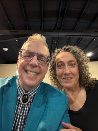 Customer photo review of Black Bolo Tie- Onyx Western Wedding Accessory for Men and Women