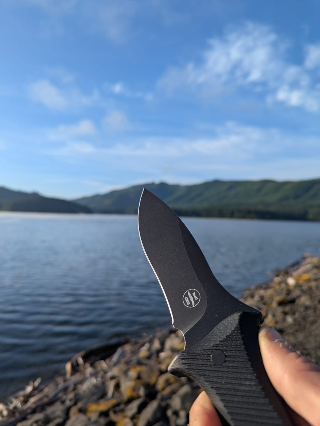 Customer photo review of The Blak Knife With Forever Guarantee