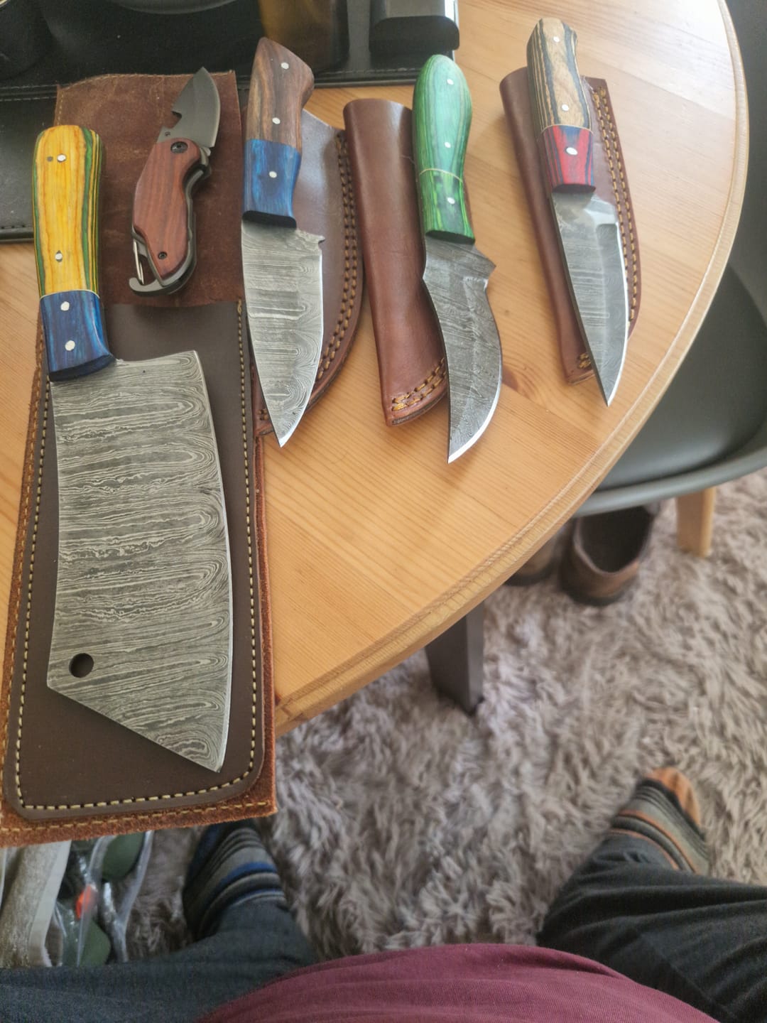 Customer photo review of Seconds Damascus Knife