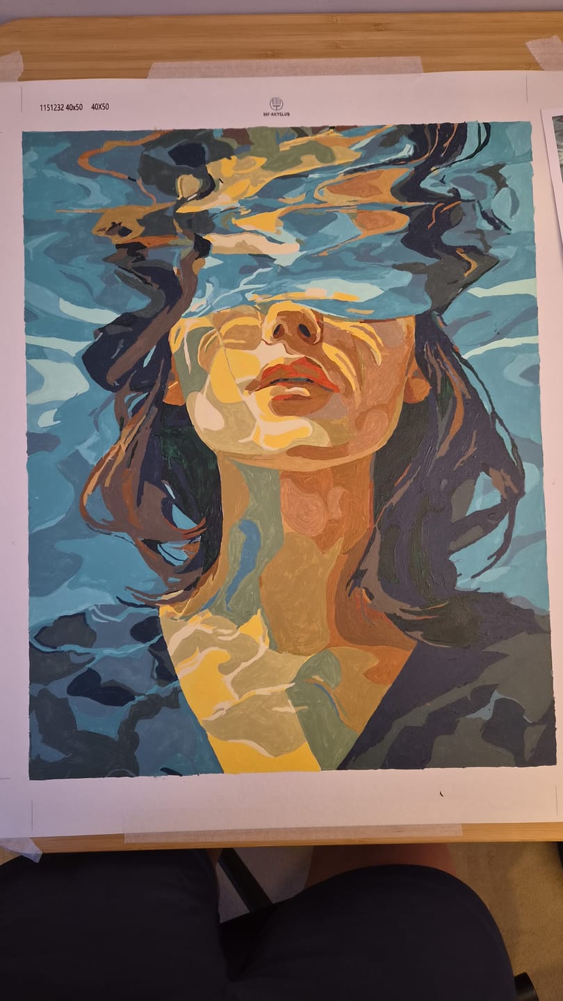 Customer photo review of Under | Paint by Number