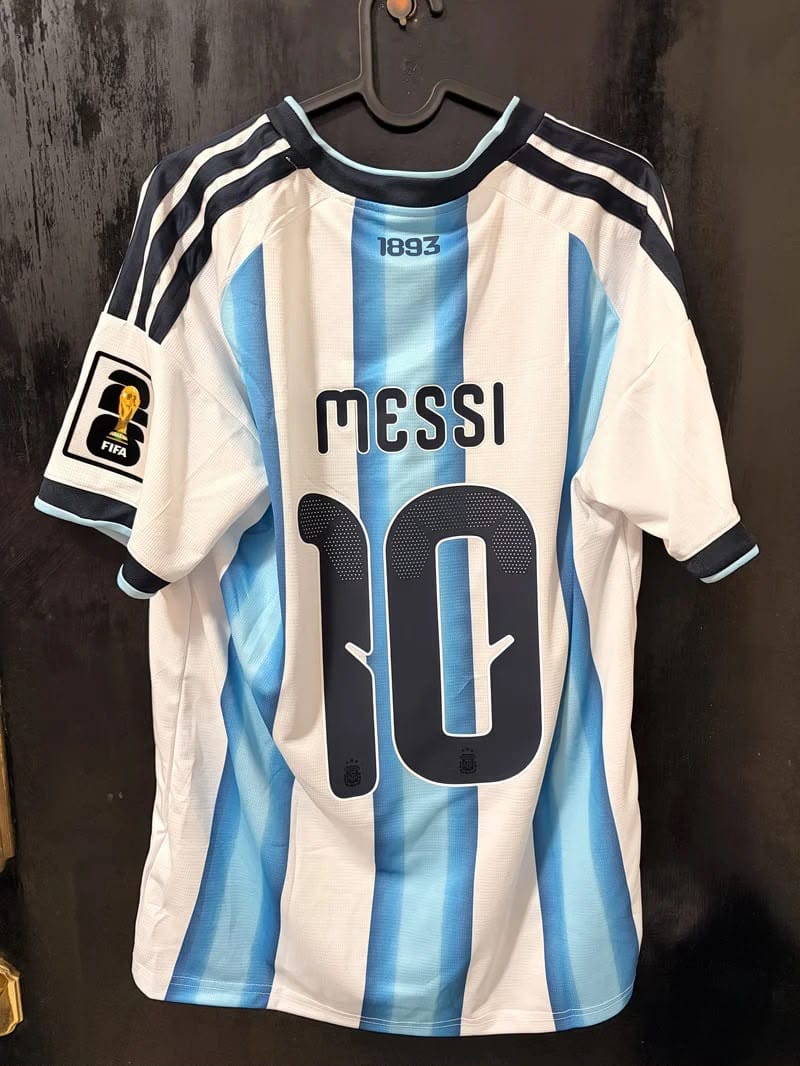 Customer photo review of MAGLIA ARGENTINA HOME 2026/27 PERSONALIZZAZIONE MESSI