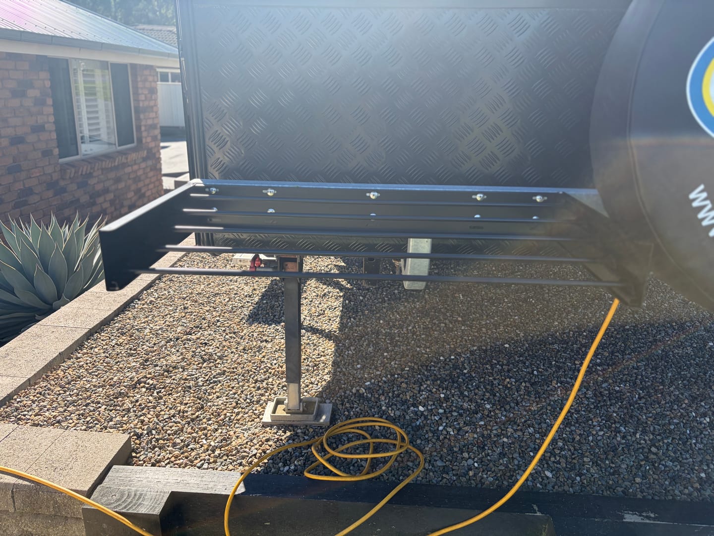 Customer photo review of Caravan Wall Mounted Drying Rack - Foldable Indoor and Outdoor