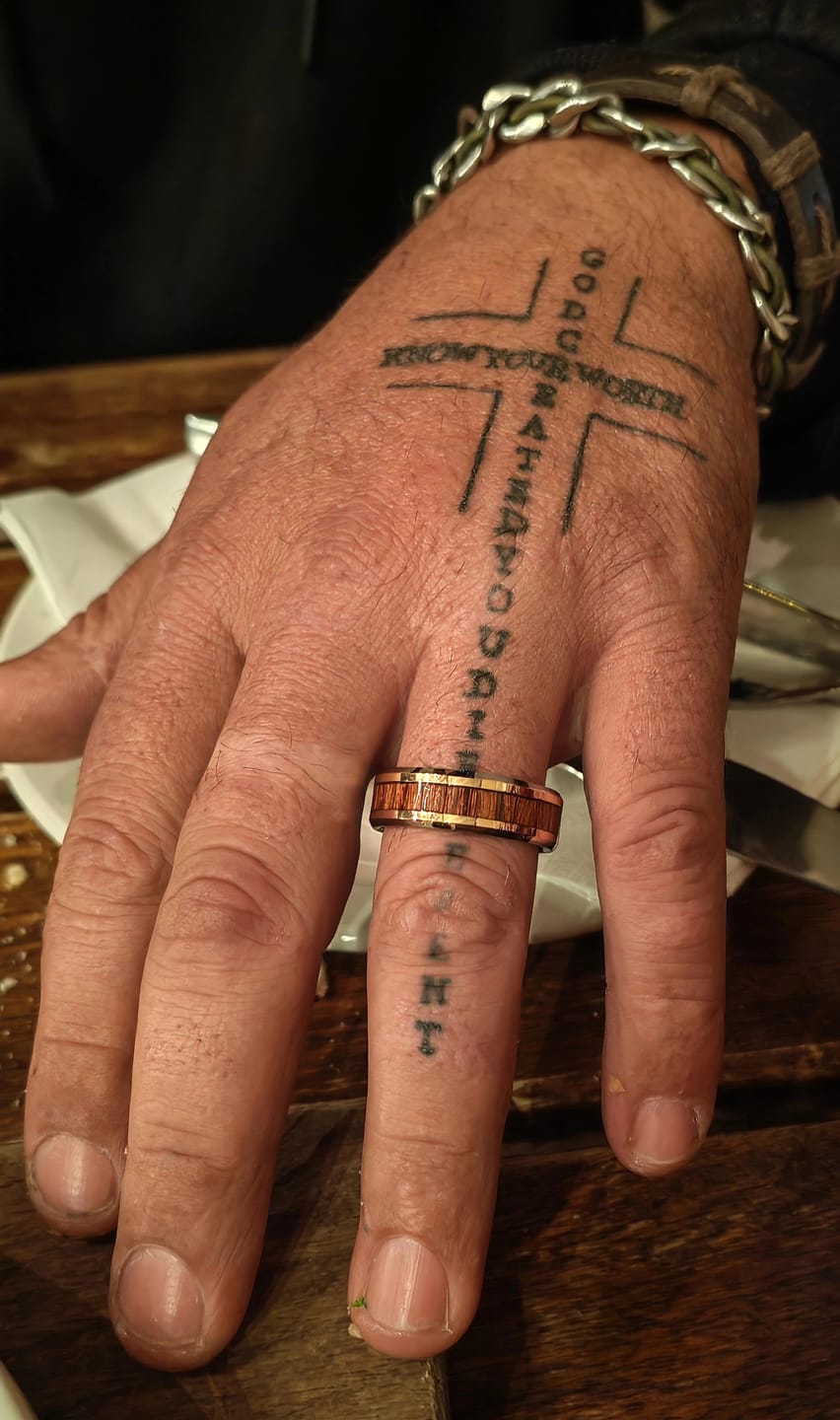 Customer photo review of Marvel - Walnut Wood Men's Tungsten Ring