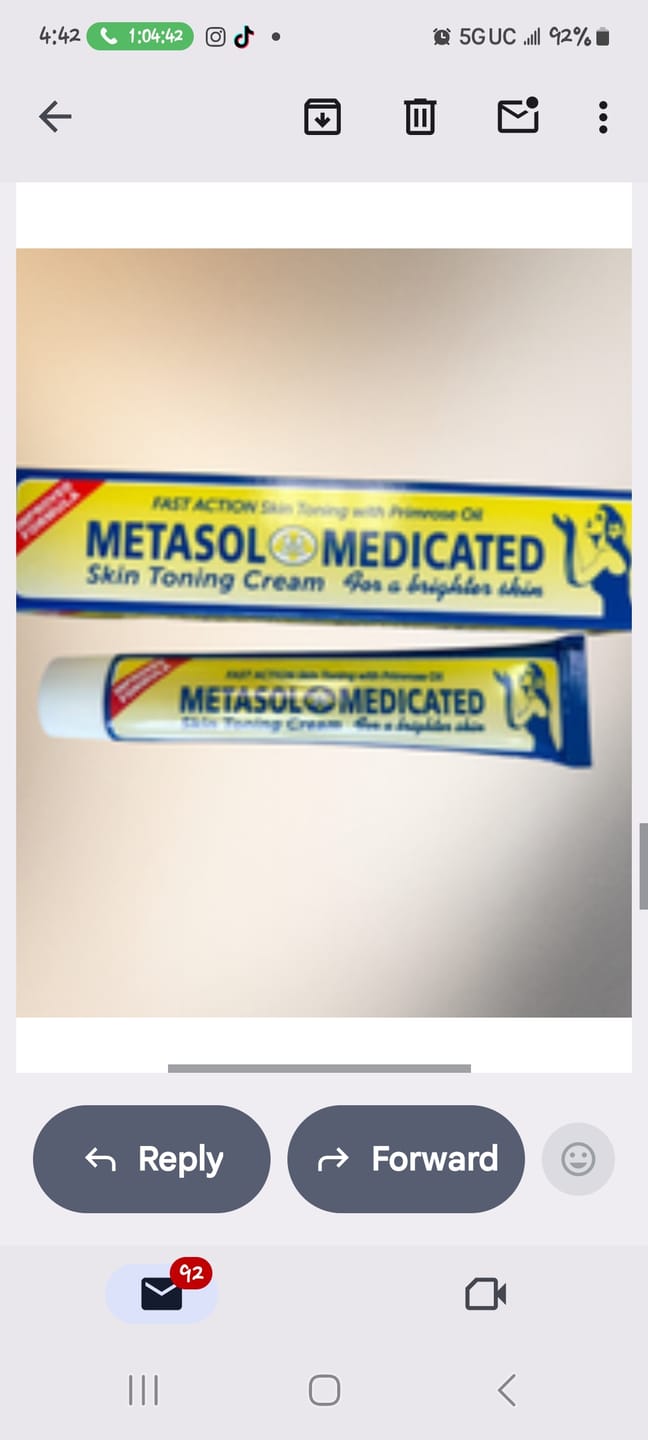 Customer photo review of Metasol Fast Action Skin Cream 1.76 oz