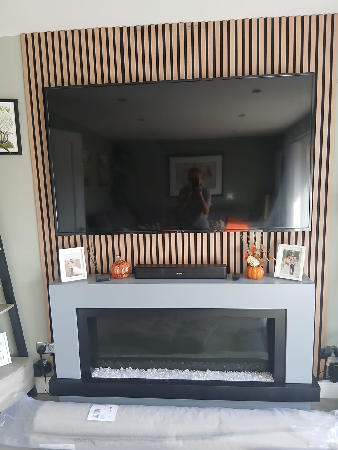 Customer photo review of Acoustic Wall Panel End Trim (Multiple Colours)