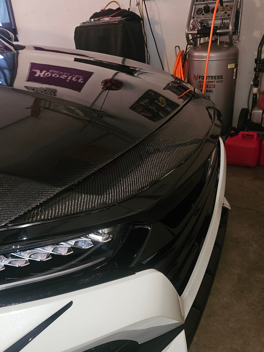 Customer photo review of 2018-2022 Carbon fiber Honda Accord Front upper grill moldin