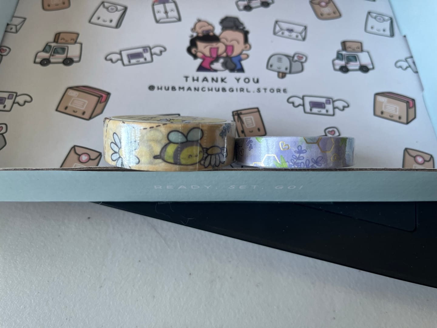 Customer photo review of Honey Lavender Washi Tape (Set of 2)