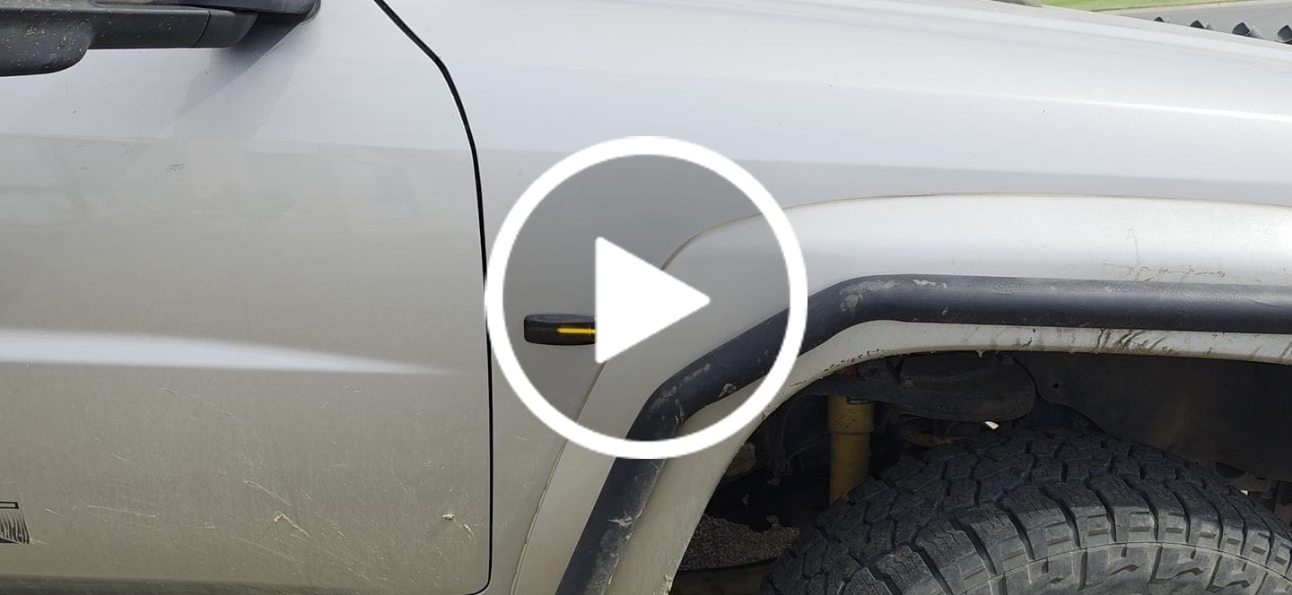 Customer video review of Nissan Patrol Y61 2004 - 2016 LED Sequential Side Marker