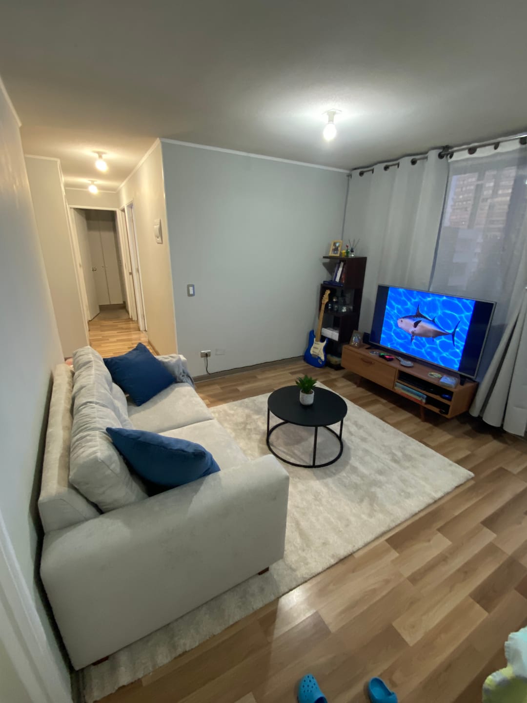 Customer photo review of Mesa de centro circular METAL — Kallfu.cl