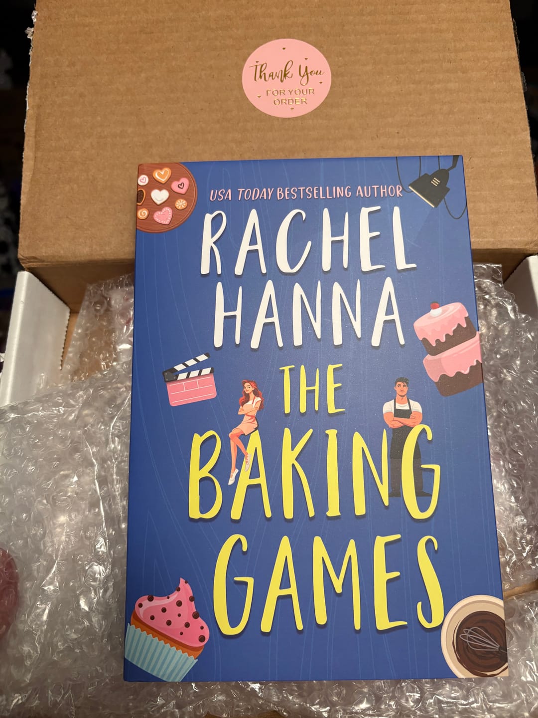 Customer photo review of SPECIAL EDITION The Baking Games Hardcover with Sprayed Edges (+ AUTHOR-SIGNED BOOKPLATE)