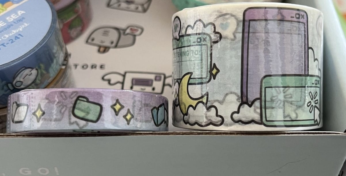 Customer photo review of Positivity Pop-Ups Washi Tapes (Set of 2)