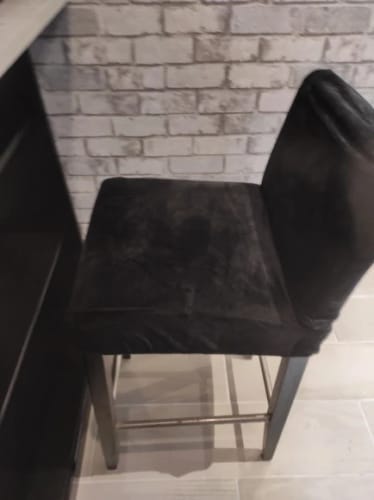 Customer photo review of Housse de chaise de bar en velours - Nala