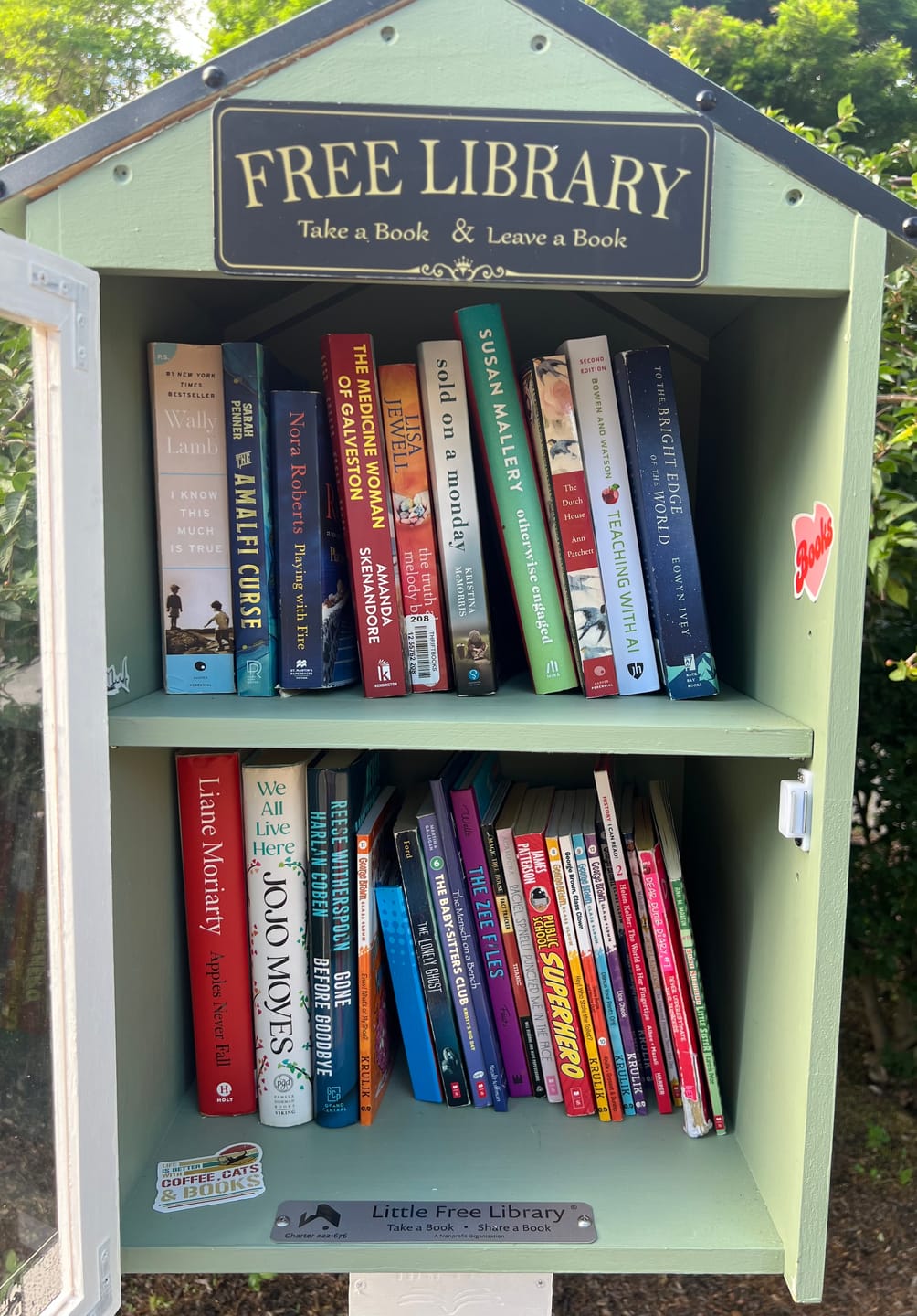 Customer photo review of Little Free Library Official Charter Sign
