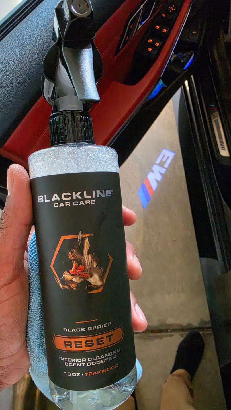Customer photo review of BLACKLINE® RESET INTERIOR CLEANER & SCENT BOOSTER