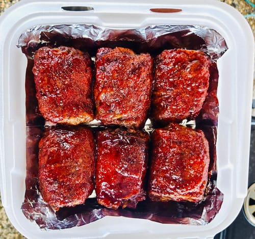 Customer photo review of Cherry Apple Habanero BBQ Glaze