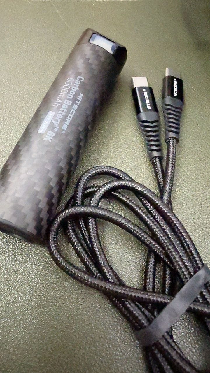 Customer photo review of Nitecore 60W USB-C to USB-C Charging Cable