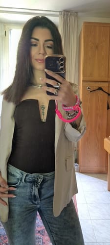 Customer photo review of Body scollo a barca V - marrone