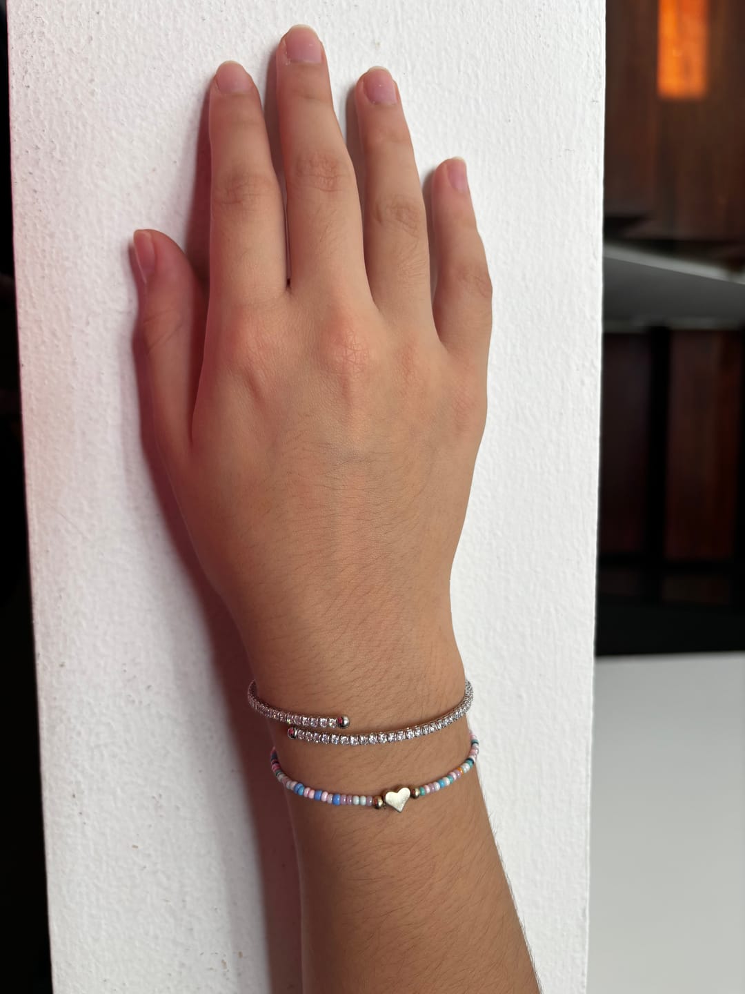 Customer photo review of Brazalete Flexible Con Zirconias
