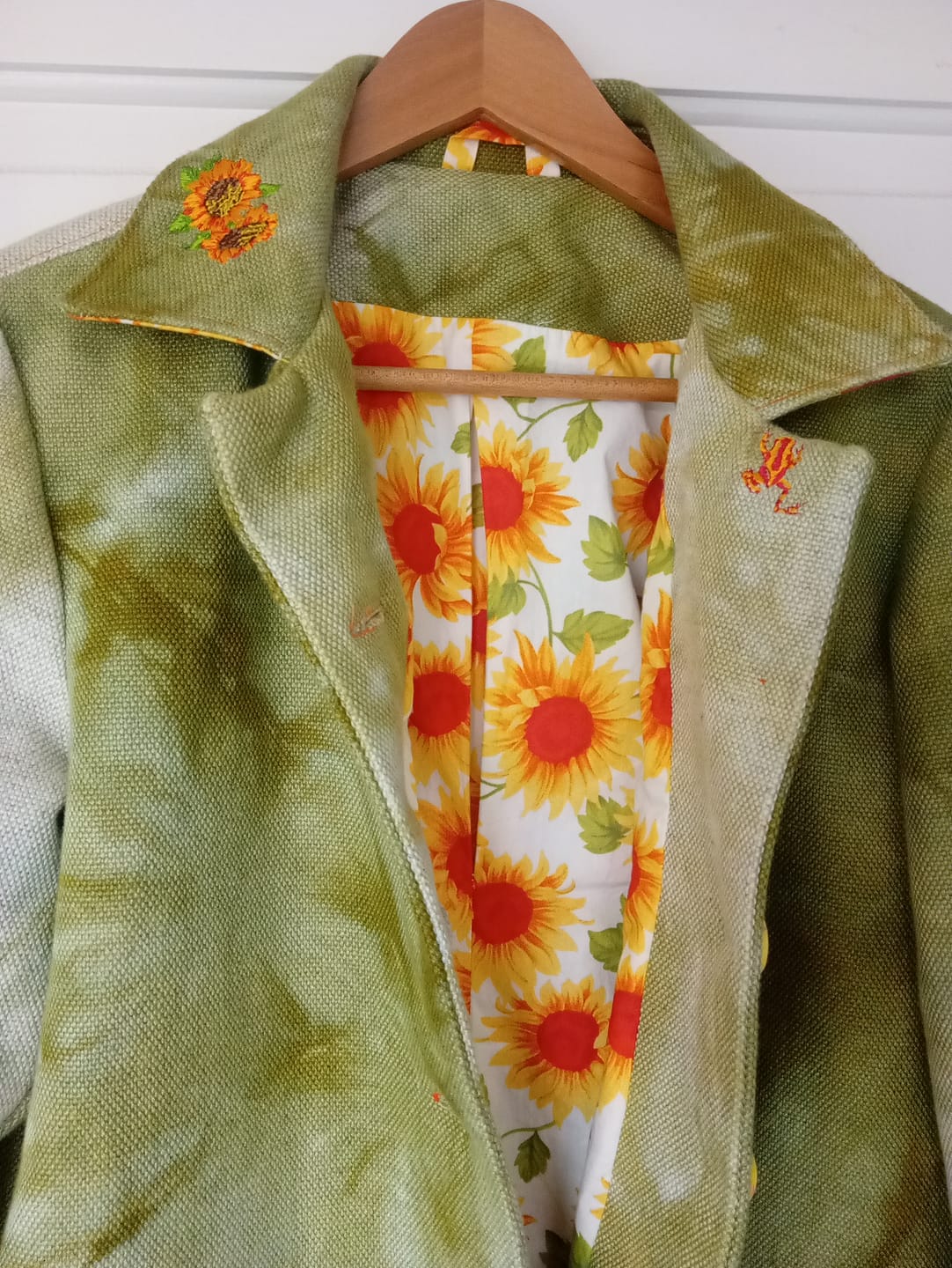 Customer photo review of Sunflowers Rose & Hubble Cotton Poplin Fabric