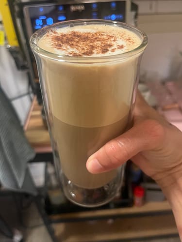 Customer photo review of FLUR Iced Coffee Glasses