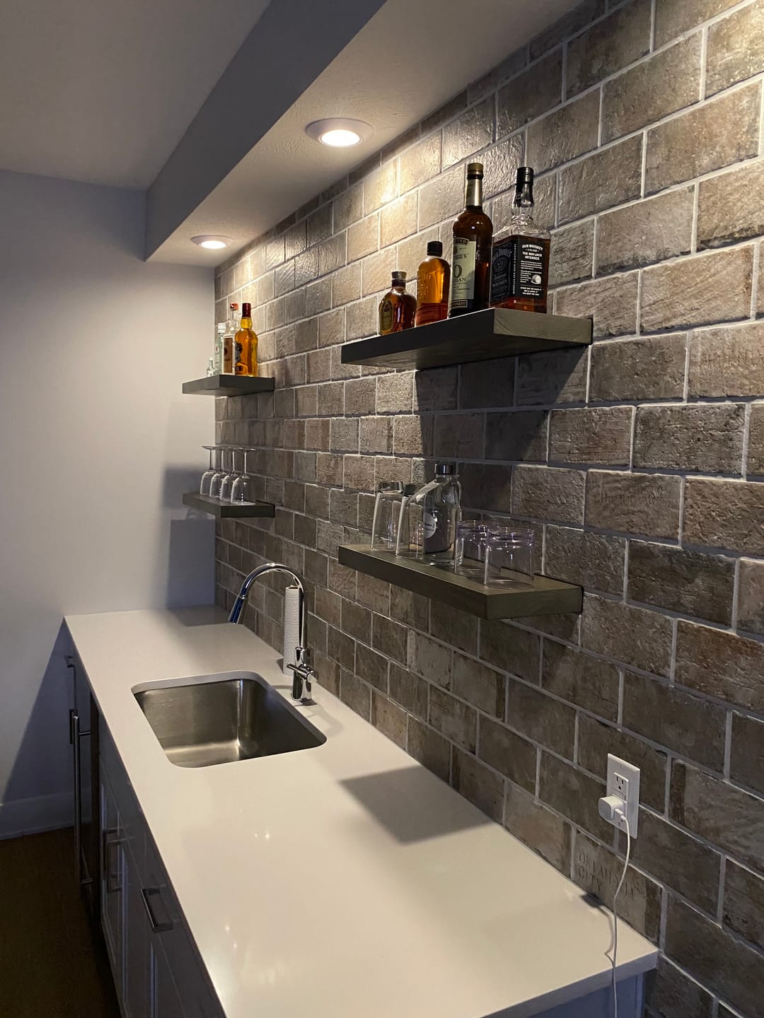Customer photo review of Rustic Floating Shelves