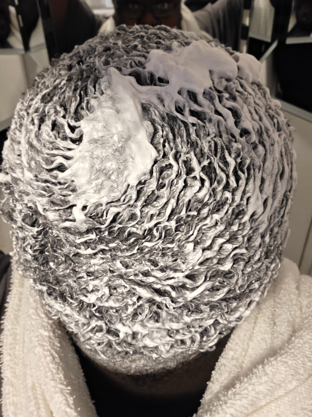 Customer photo review of WD - Clarifying Cookies & Cream Shampoo Bar