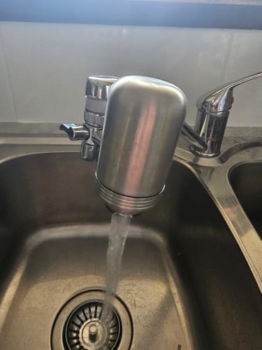 Customer photo review of EcoPure™ Tap Filter — Reduces PFAS, Chlorine & Microplastics. Clean Water in 60 Seconds.