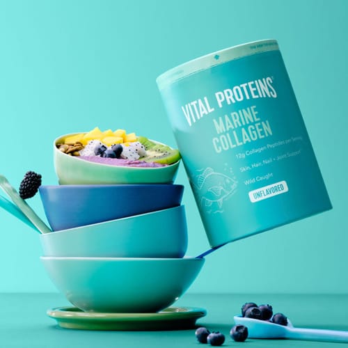 Customer photo review of Vital Proteins Marine Collagen, 221 g, Unflavored Fish-Based Food Supplement Powder