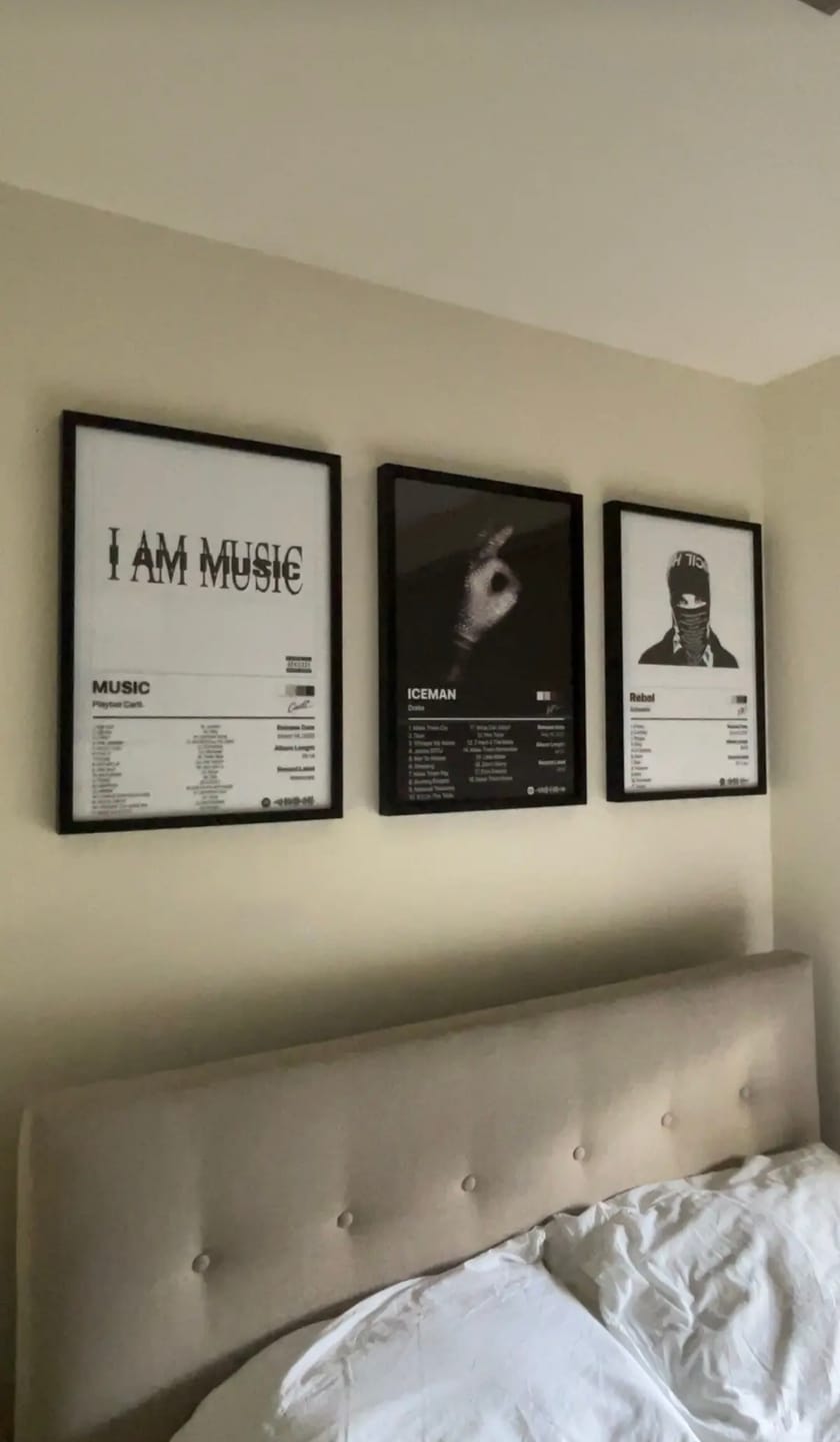 Customer photo review of Playboi Carti MUSIC Album Poster