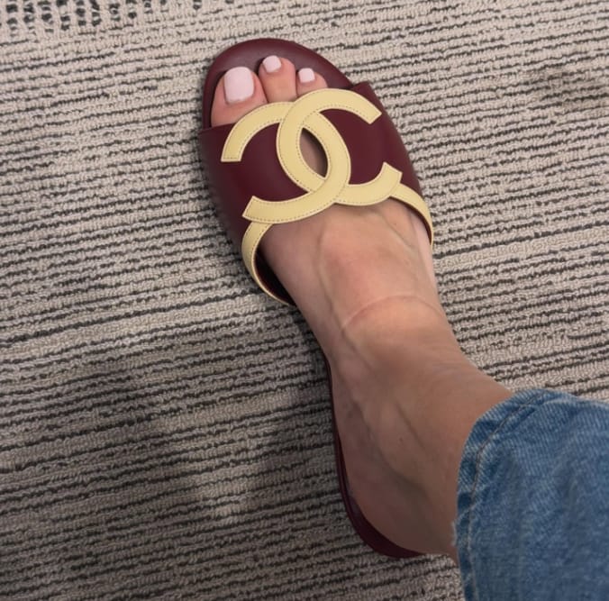 Customer photo review of Chanel 2026 Sandal Lambskin
