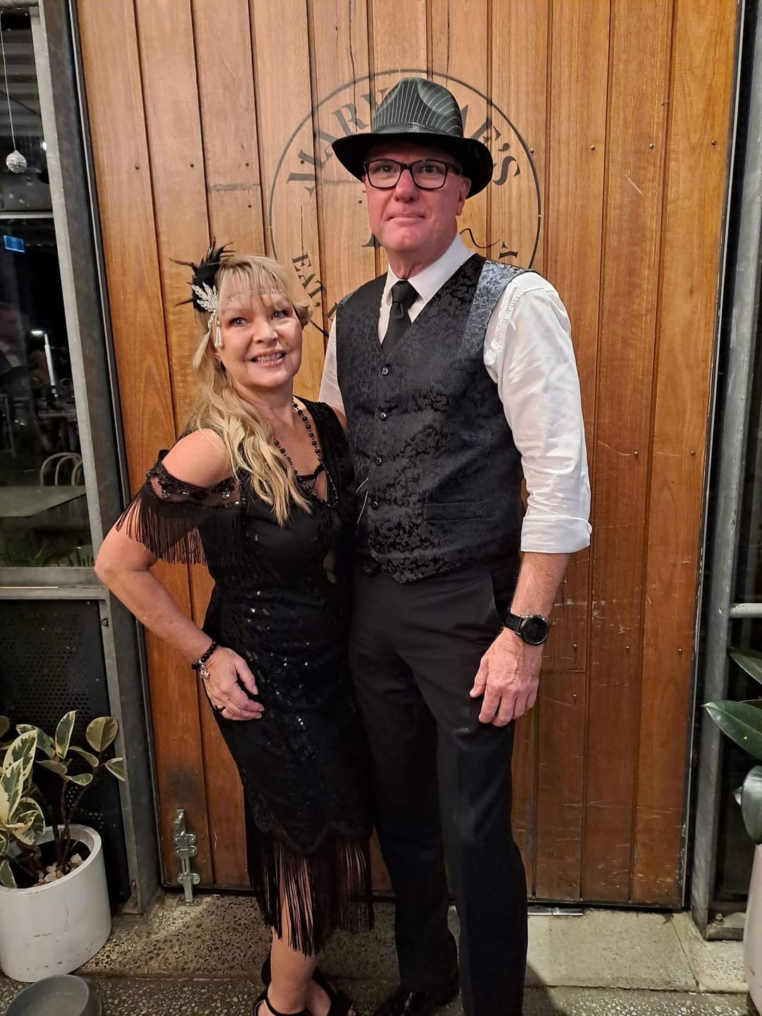 Customer photo review of Isla 1920s Gatsby Dress - Black